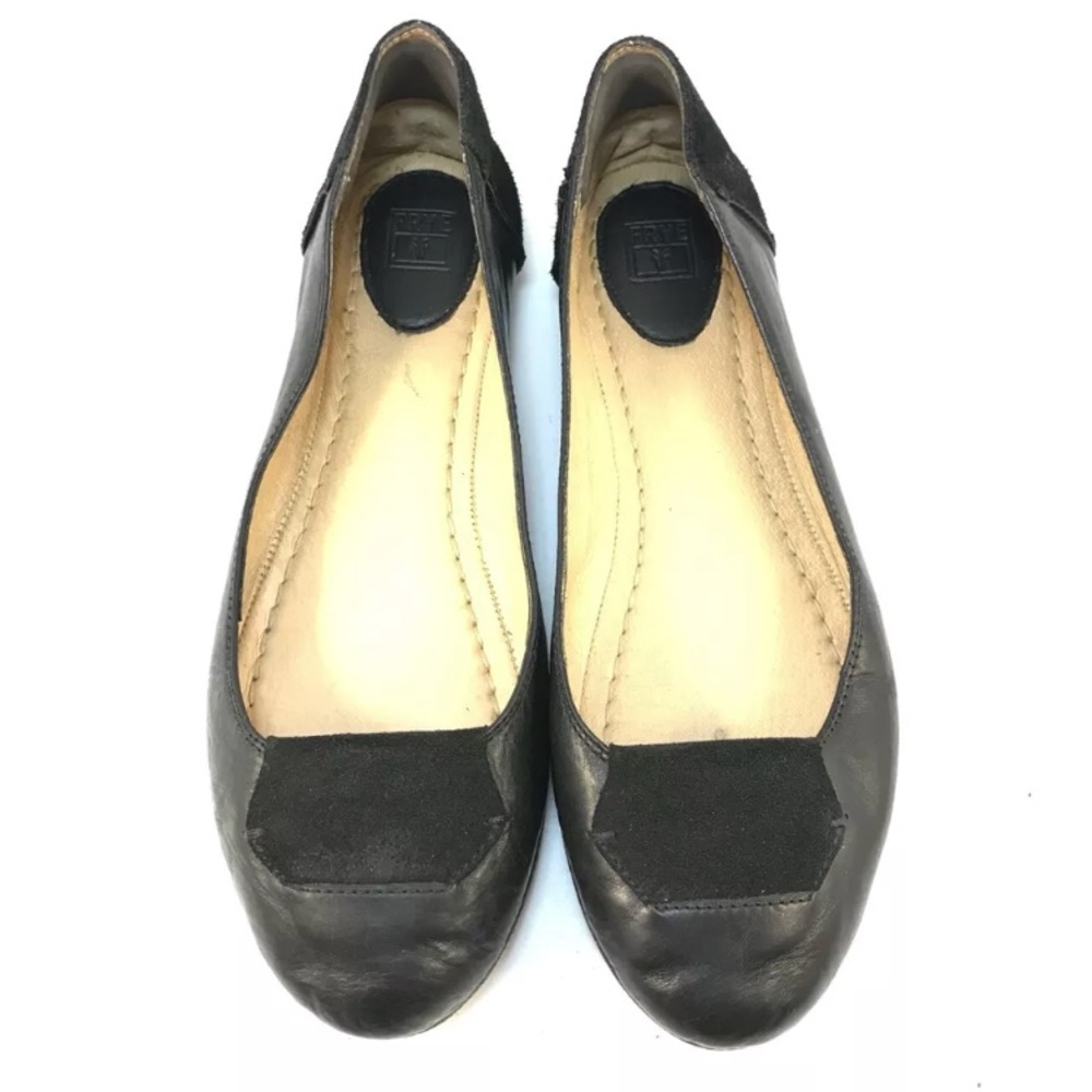 Frye Black Leather Flats